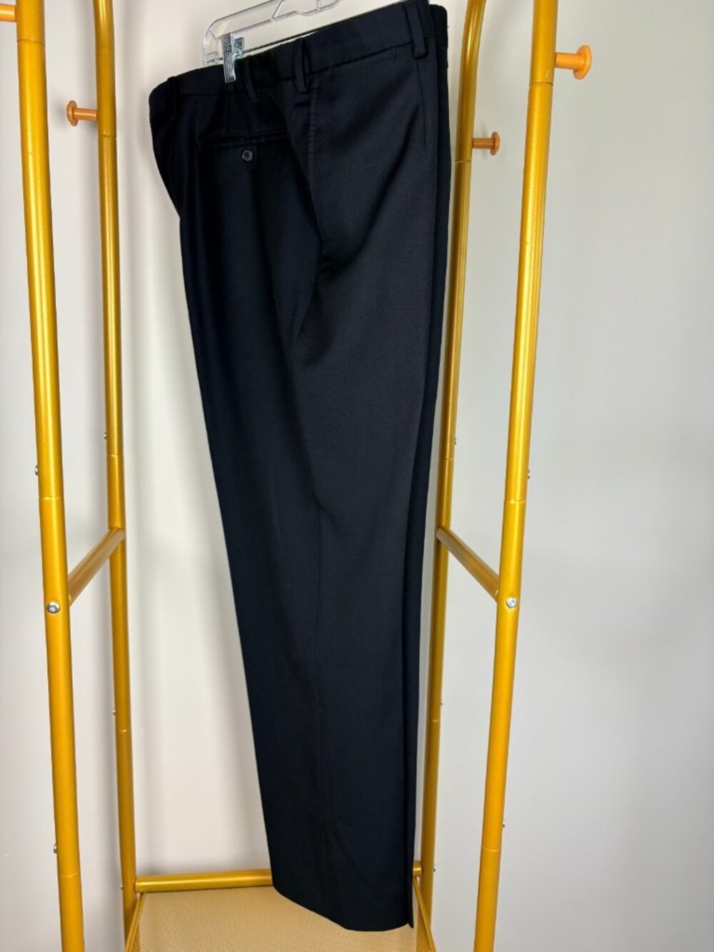 ISAIA Mens Black Dress Pants 40 w